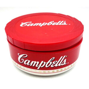 Vintage Campbell's Soup Red Insulated Travel Bowl 10.5 Ounce 5"x2"